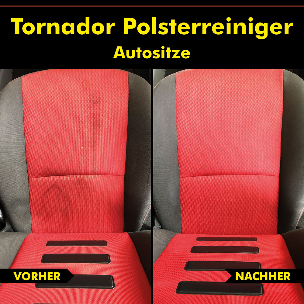 Polsterreiniger Autositz, Tornador Reiniger, Mittel Reinigungspistole, Polster-reiniger vorher nachher
