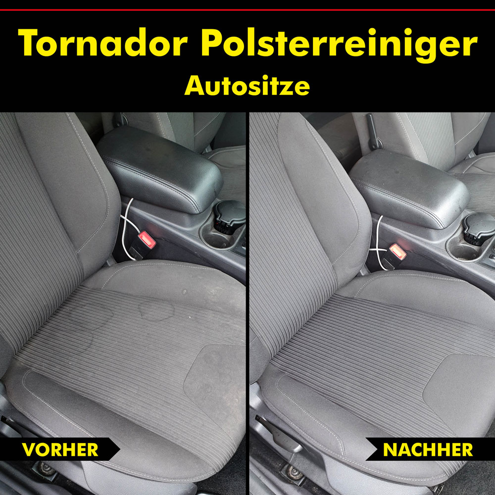 Polsterreiniger Autositze, Tornador Reiniger, Mittel Reinigungspistole, Polster-reiniger vorher nachher